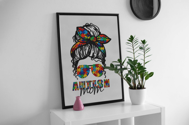 autism-mom-messy-bun-sublimation