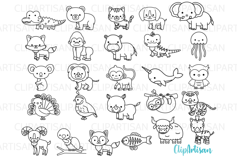 animals-a-to-z-clipart-animal-alphabet-digital-stamps