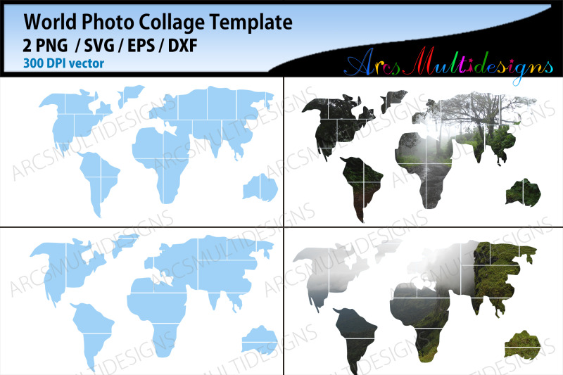 world-map-photo-collage-template