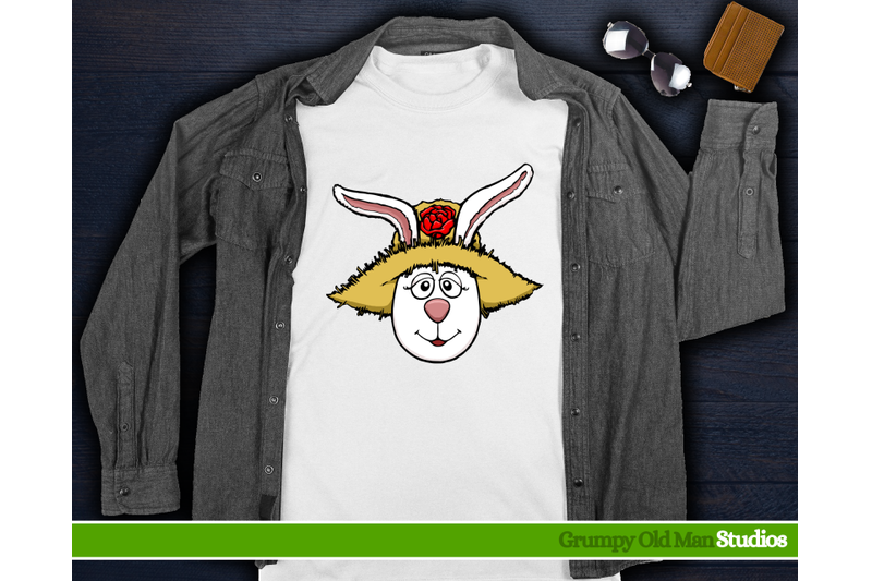 mrs-easter-bunny-with-straw-hat