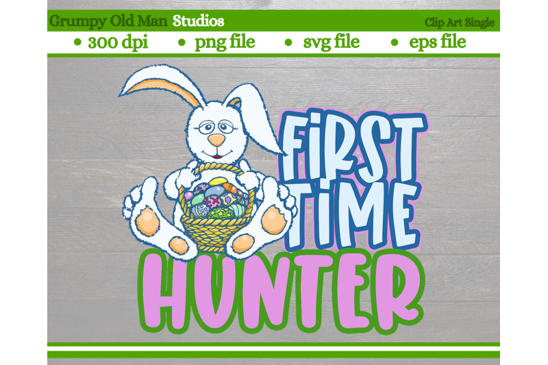 easter-bunny-with-basket-first-time-hunter