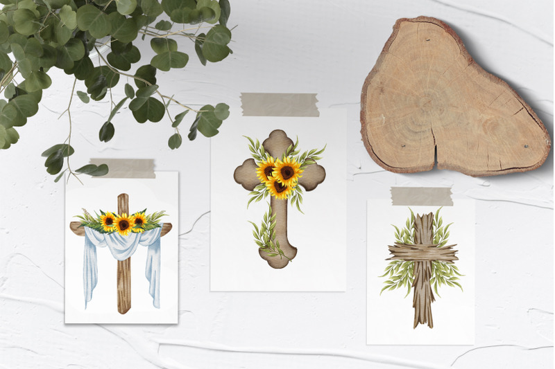 floral-crosses-watercolor-clipart