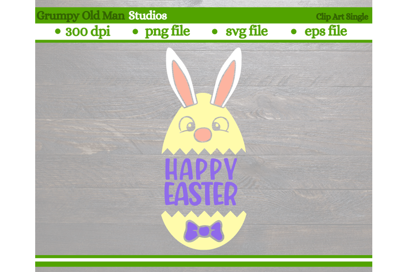 easter-egg-bunny-with-bow-tie-happy-easter