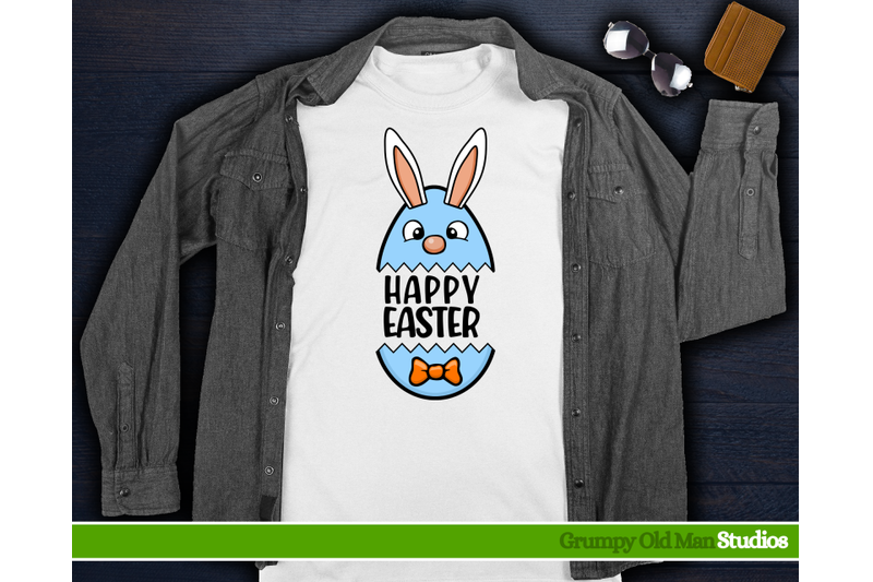 easter-egg-bunny-with-bow-tie-happy-easter