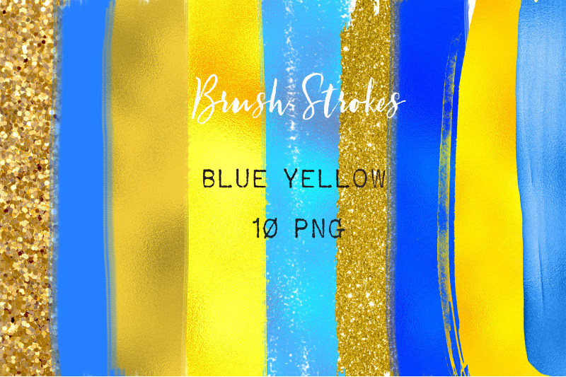 blue-yellow-brush-strokes-clip-art