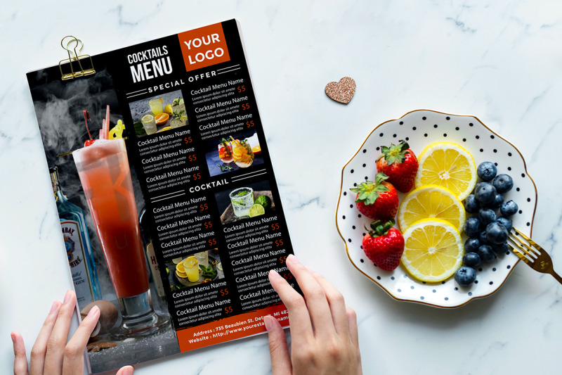 cocktails-menu-flyer