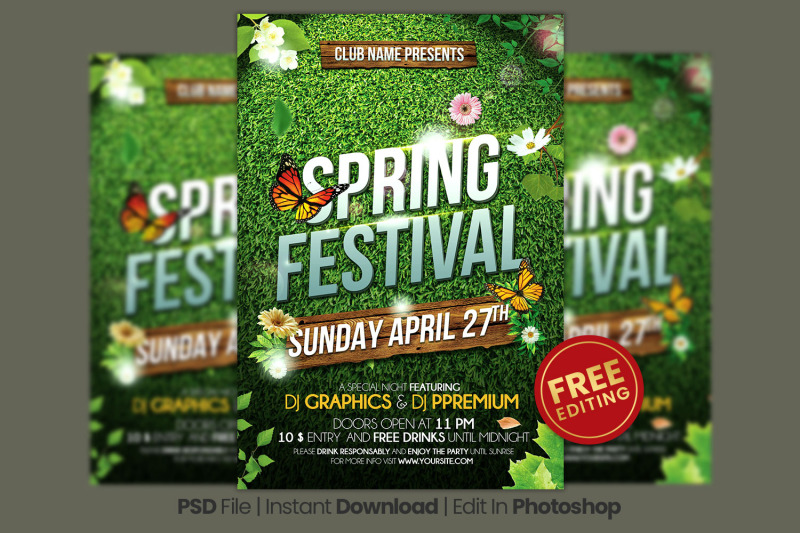 modern-green-spring-festival-flyer-template