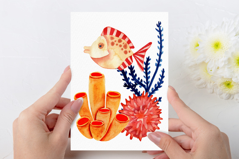 watercolor-sea-fish-clipart-marine-clipart