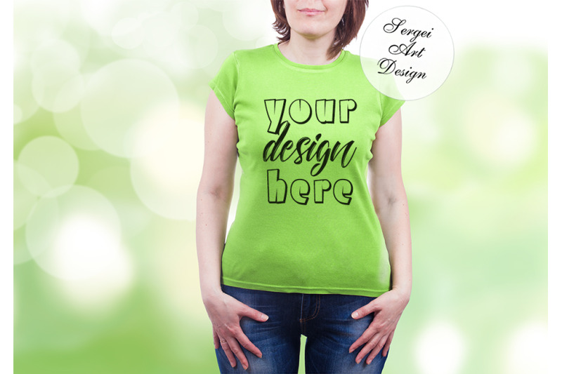 blank-green-t-shirt-mockup-short-sleeve-green-t-shirt