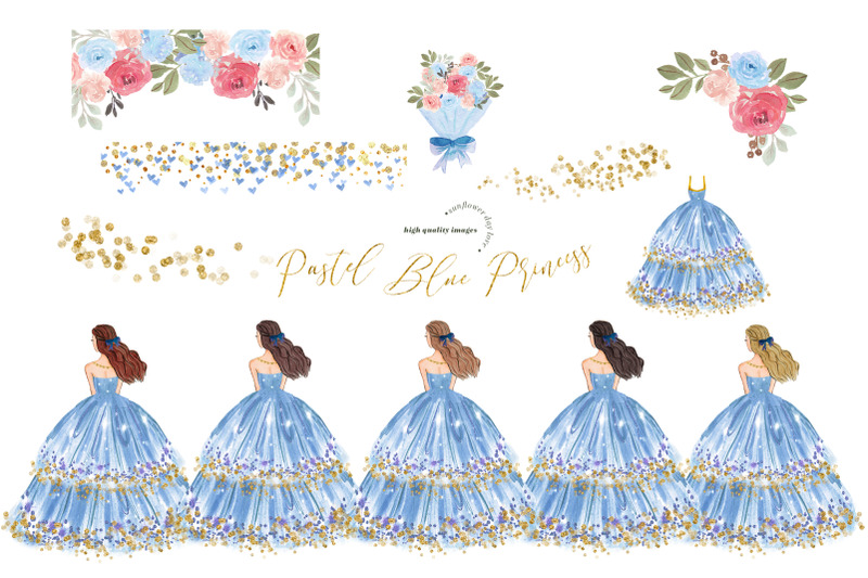 elegant-pastel-blue-princess-dress-clipart