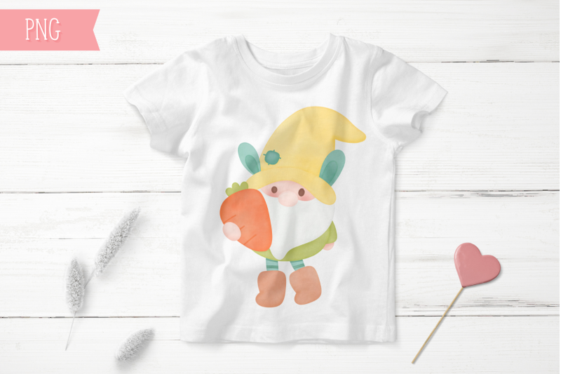cute-gnome-easter-watercolor-kawaii-png
