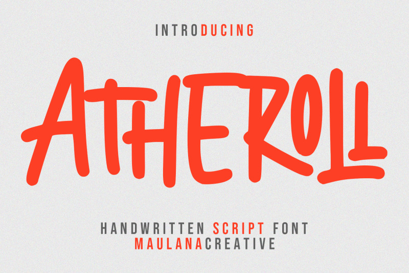 atheroll-handwritten-font