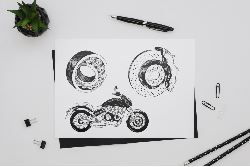 mechanic-hand-drawn-sketches
