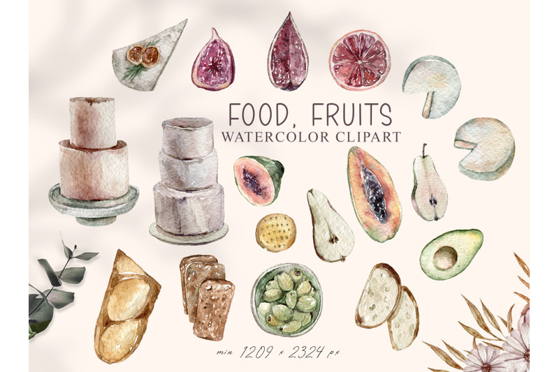 watercolor-food-and-fruit-clipart-18-png-files