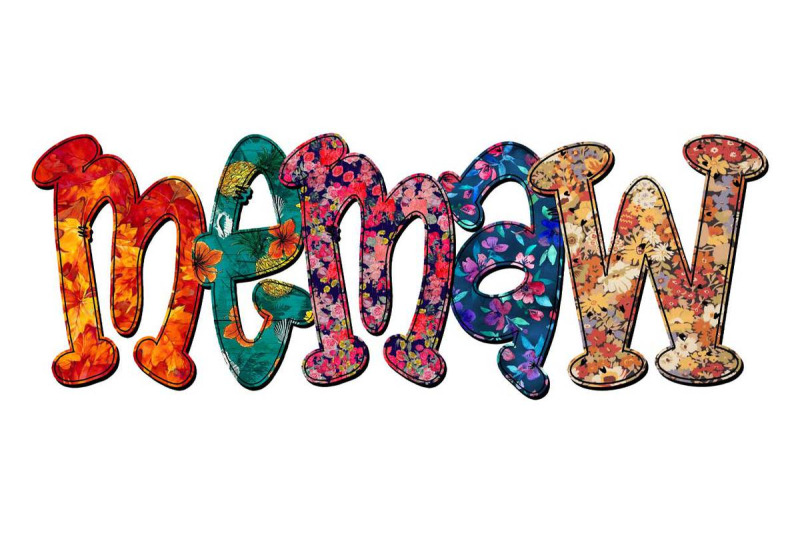 memaw-flower-pattern-sublimation