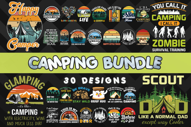 camping-bundle-svg-30-designs