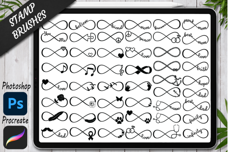infinity-stamps-brushes-for-procreate-and-photoshop-infinity-symbol