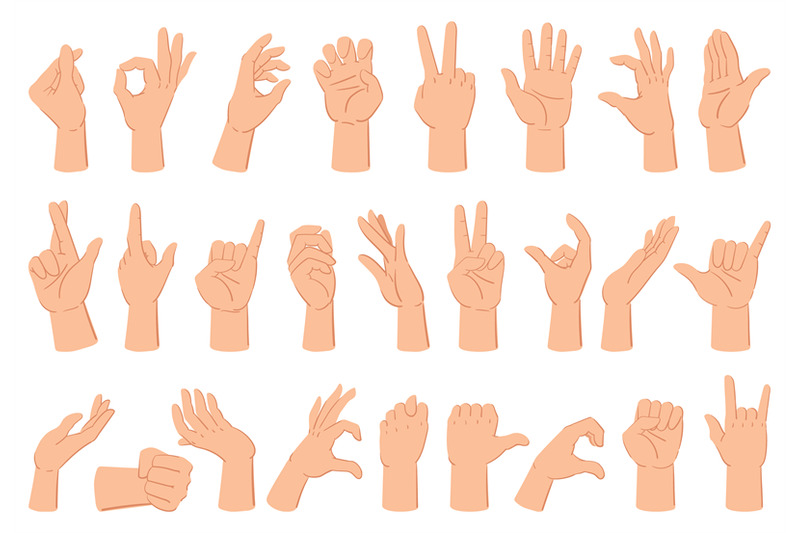 cartoon-human-hand-expression-gestures-counting-fingers-and-thumb-up