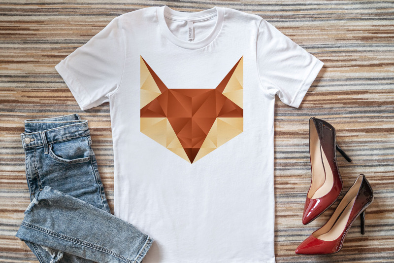 geometric-fractal-fox-face-sublimation-png