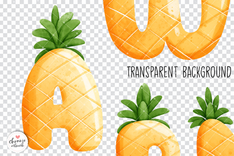 pineapple-alphabets-and-numbers-summer-fruit-font-pineapple-font-fruit-alphabet