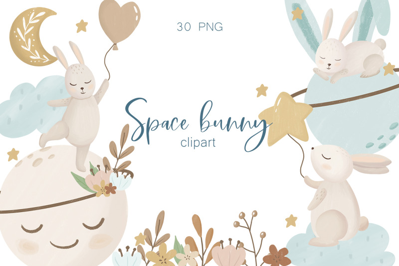 watercolor-space-bunny-clipart-rabbit-clipart-space-png