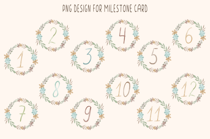 watercolor-floral-baby-milestone-cards-png-numbers-clipart