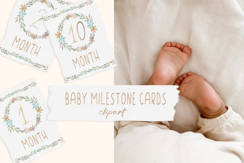 watercolor-floral-baby-milestone-cards-png-numbers-clipart