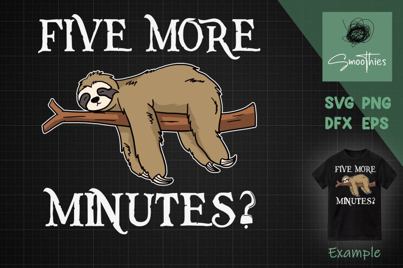 funny-sloth-svg-five-more-minutes