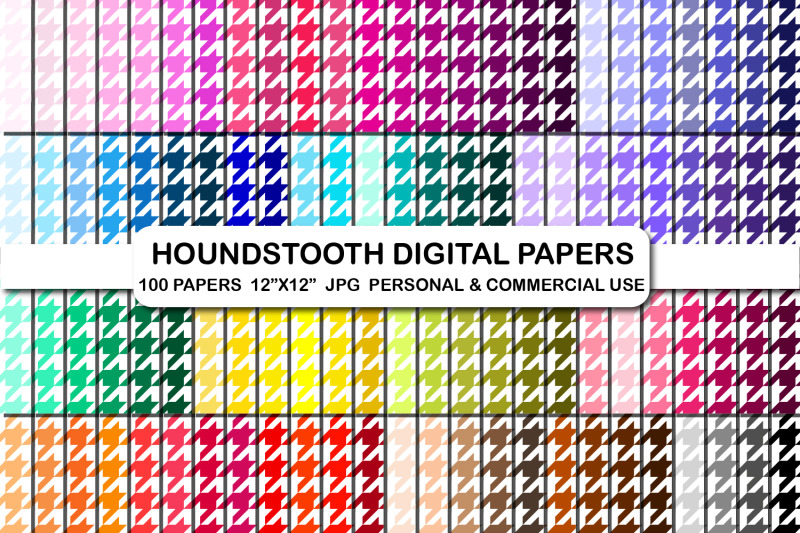 100-houndstooth-digital-pattern-papers