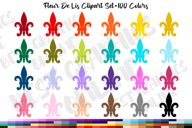 fleur-de-lis-clipart-set-100-colors-clip-art