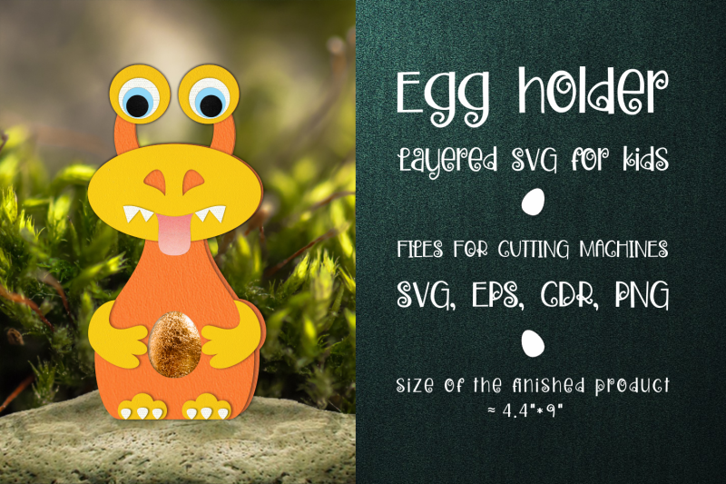 yellow-monster-chocolate-egg-holder-template