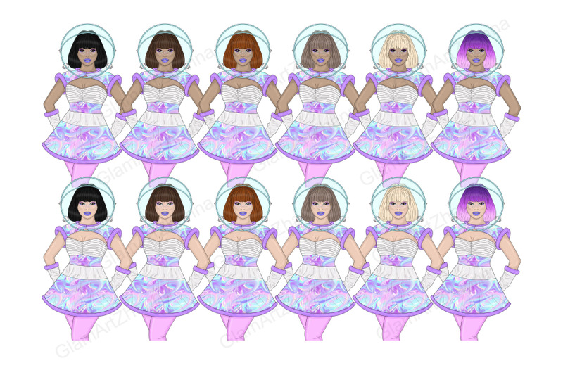 galaxy-girls-clipart