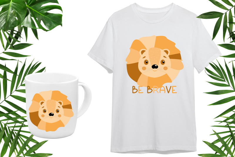 cute-cartoon-animal-baby-lion-sublimation-png-be-brave