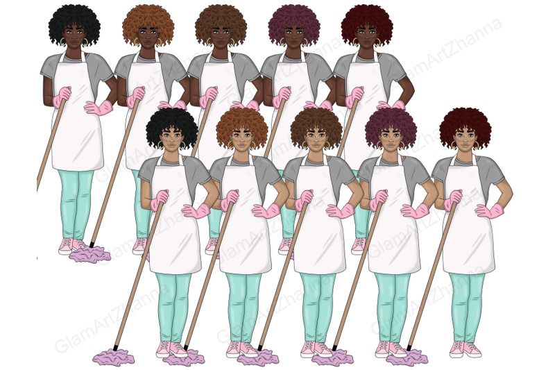 cleaning-girls-clipart