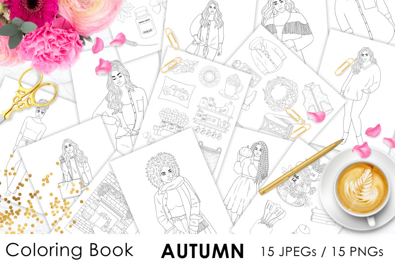coloring-book-autumn