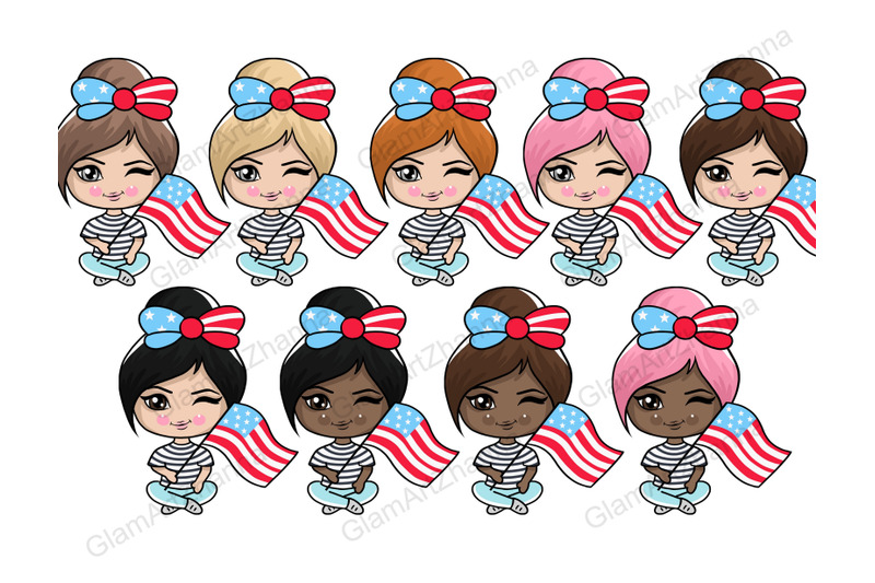 4th-of-july-fourth-of-july-cute-dolls