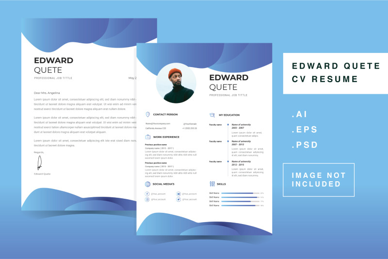 edward-quete-cv-resume-template