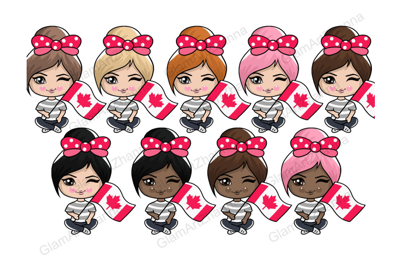 canada-day-cute-dolls