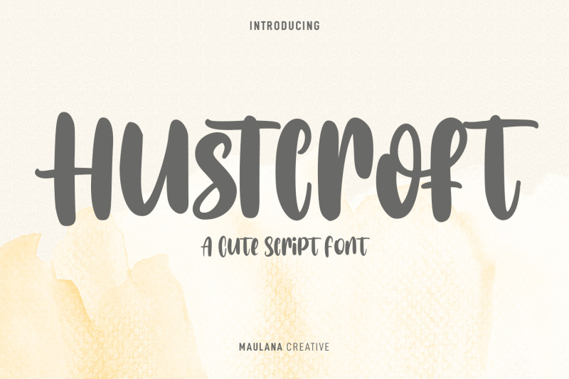 hustcroft-handwritten-font