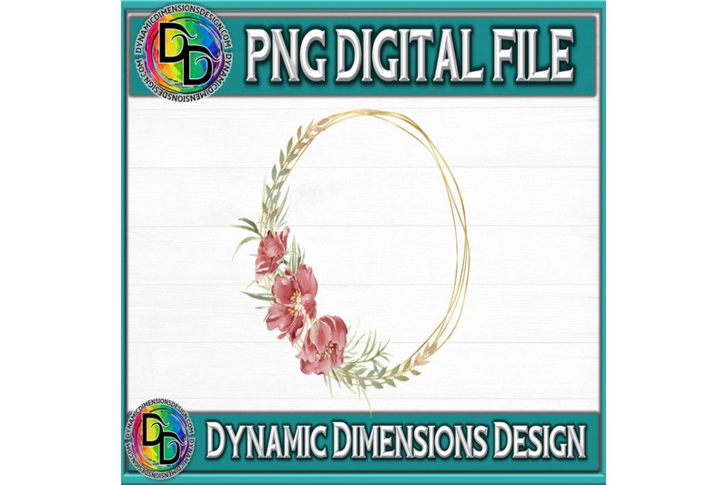 floral-wreaths-gold-flower-flourish-circle-wedding-ornamental-flo