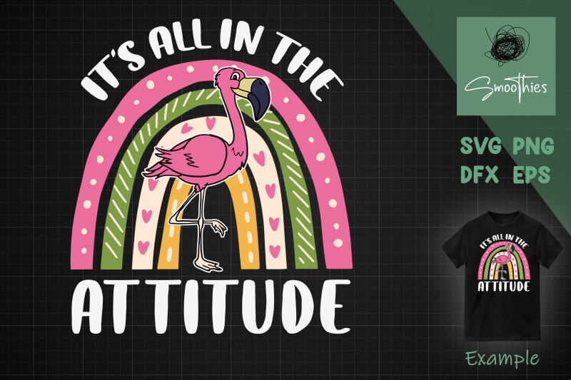 it-039-s-all-in-the-attitude-funny-flamingo