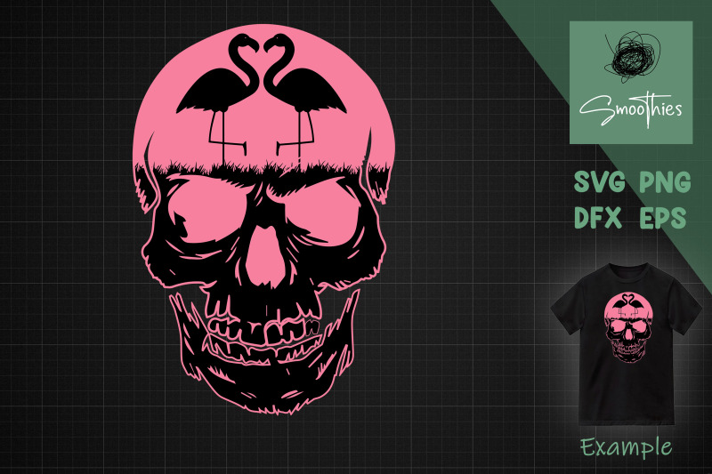 pink-flamingo-skull-breast-cancer