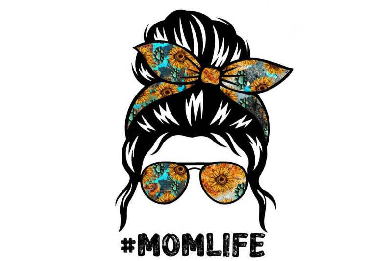 sunflower-messy-bun-momlife-sublimation