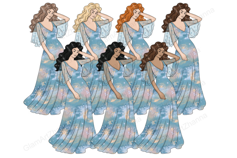 celestial-girls-clipart