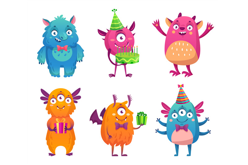 cartoon-party-monsters-celebrating-happy-event-cute-fluffy-characters