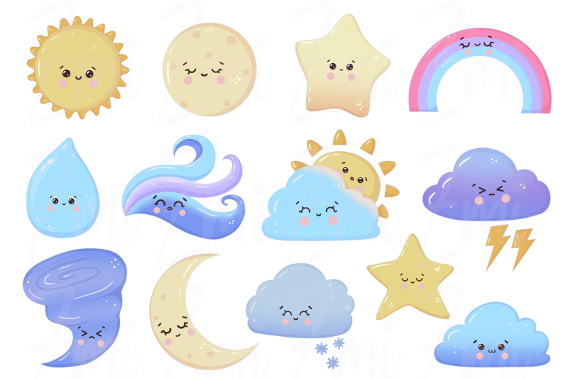 weather-kawaii-clipart-illustration