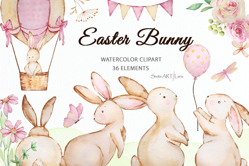 watercolor-cute-easter-bunny-clipart