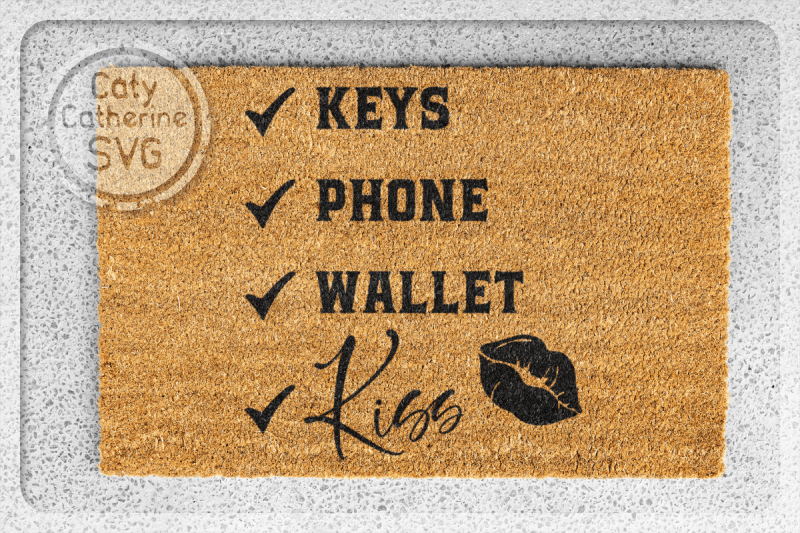diy-welcome-mat-keys-phone-wallet-kiss-with-lips-svg-cut-file