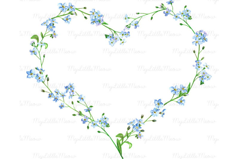 blue-green-heart-frame-watercolor-clipart-h22