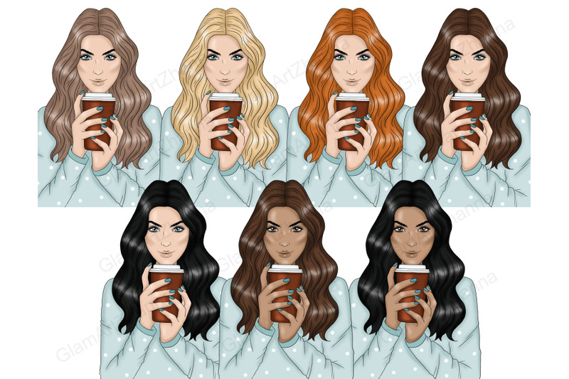 coffee-lover-girls-clipart